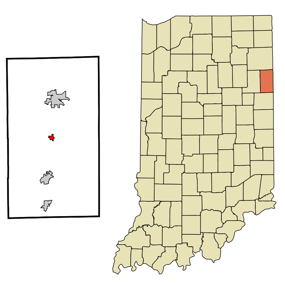 Locator map of Monroe