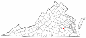 Locator map of Matoaca