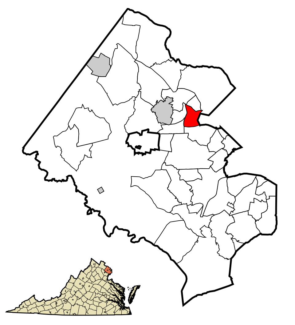 Locator map of Idylwood