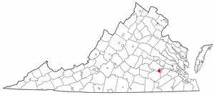 Locator map of Ettrick