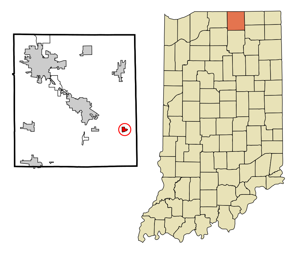Locator map of Millersburg