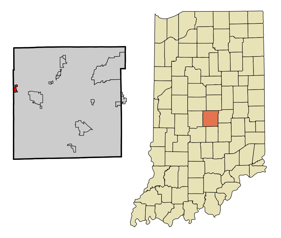 Locator map of Clermont