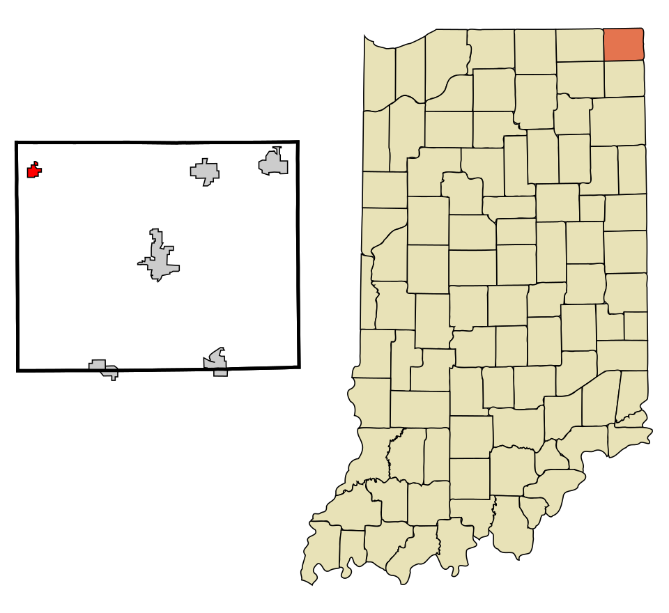 Locator map of Orland