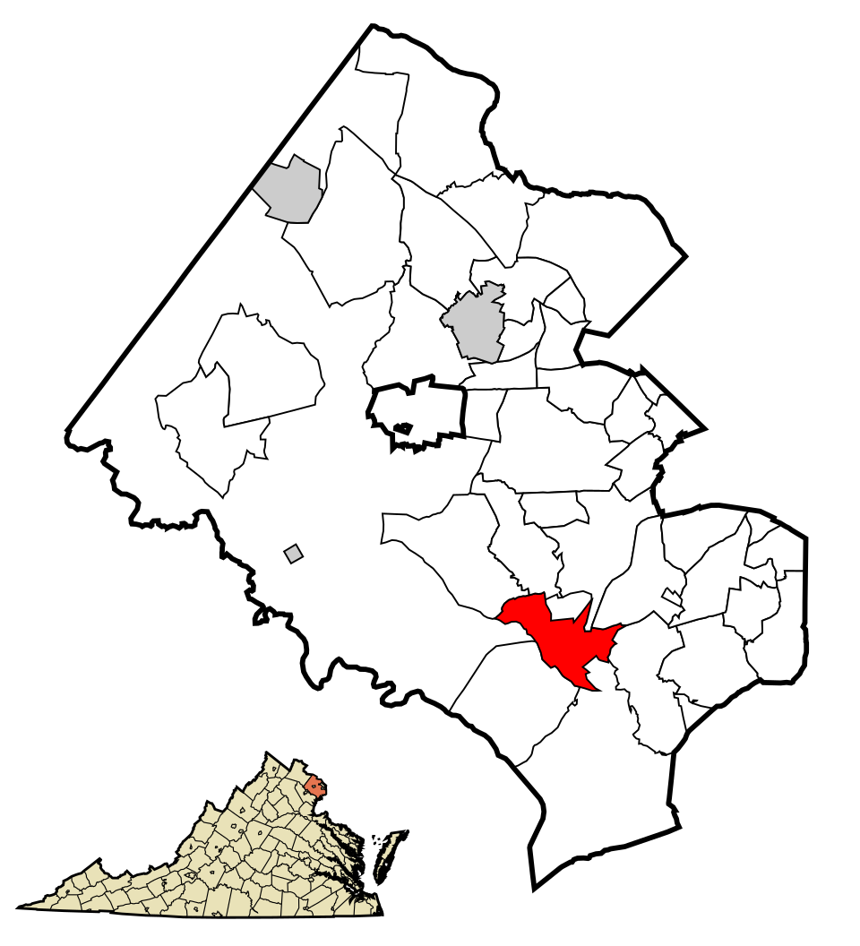 Locator map of Newington