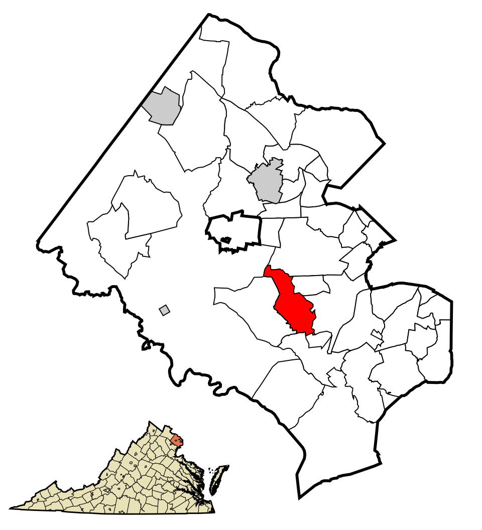 Locator map of West Springfield