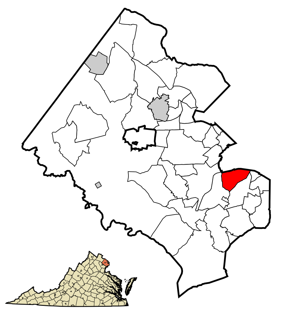 Locator map of Rose Hill