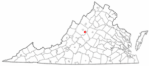Locator map of Lyndhurst