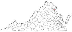 Locator map of Montclair
