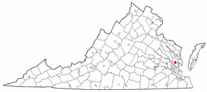 Map of Gloucester Courthouse
