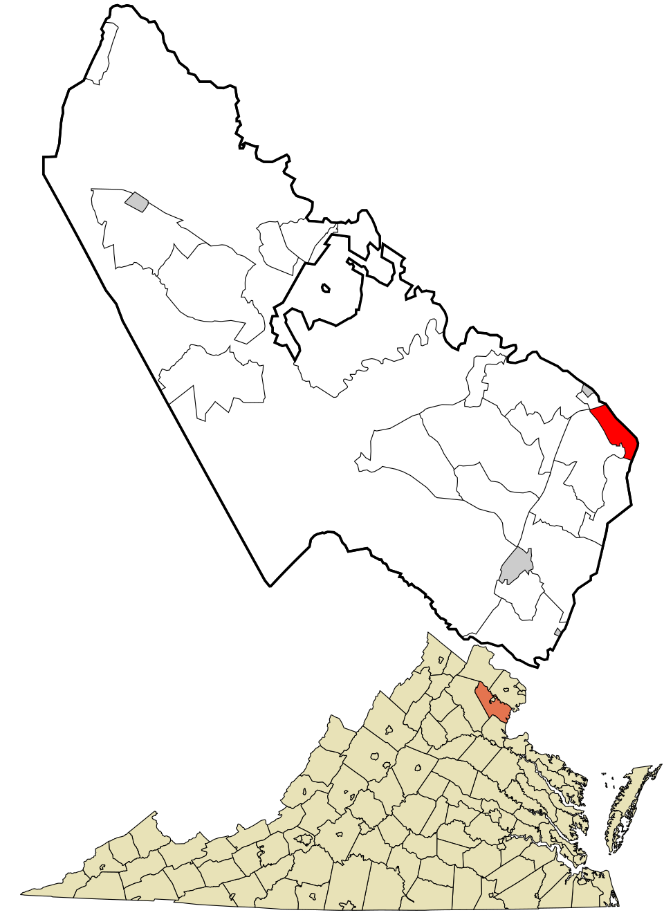 Map of Woodbridge