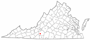 Locator map of Ferrum