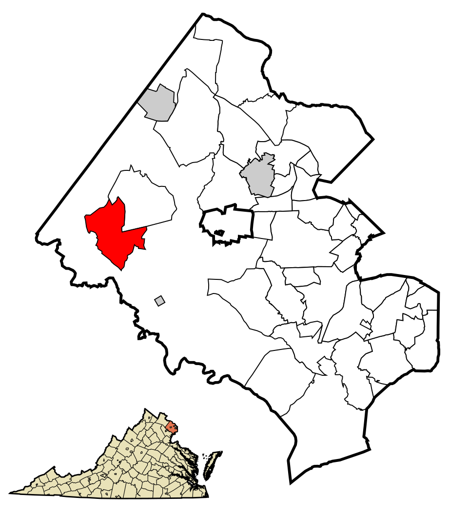 Locator map of Centreville