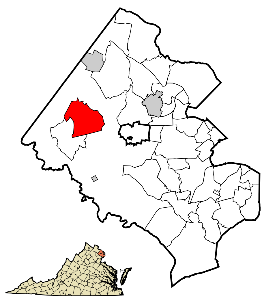 Locator map of Chantilly