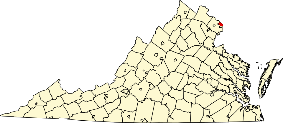 Locator map of Arlington