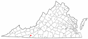 Locator map of Woodlawn