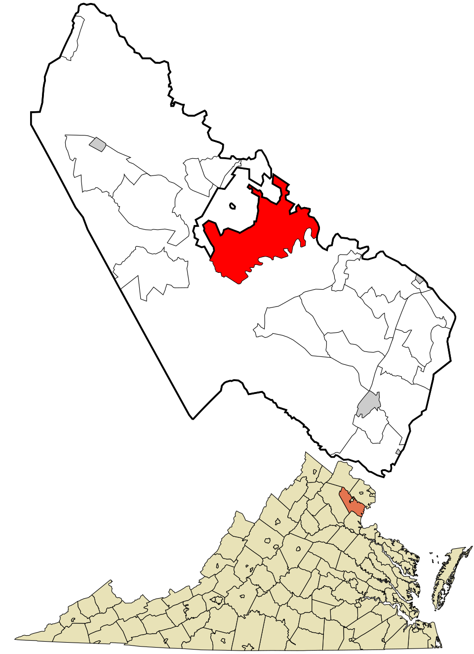 Locator map of Buckhall