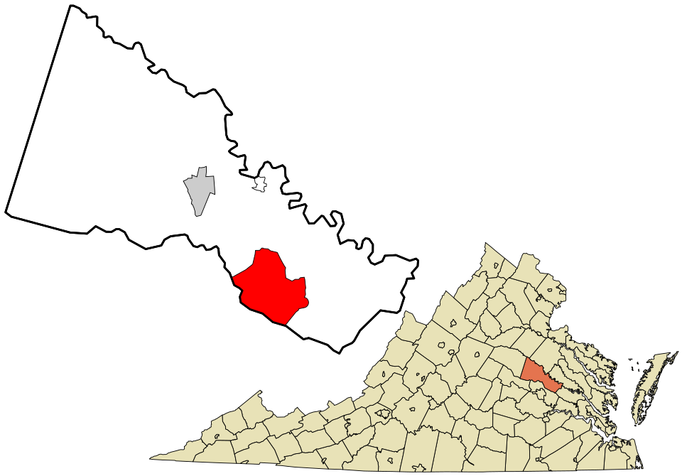 Locator map of Mechanicsville