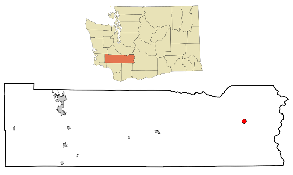 Locator map of Packwood