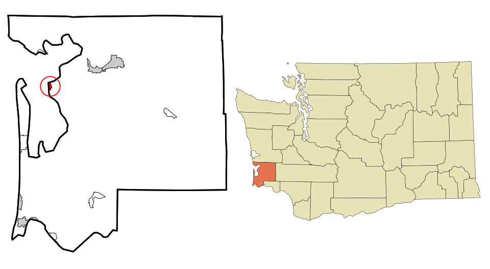 Locator map of Bay Center