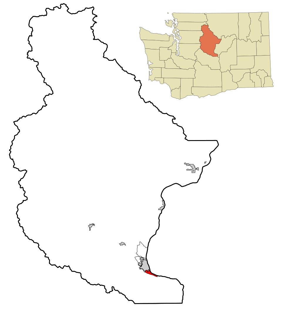 Locator map of South Wenatchee