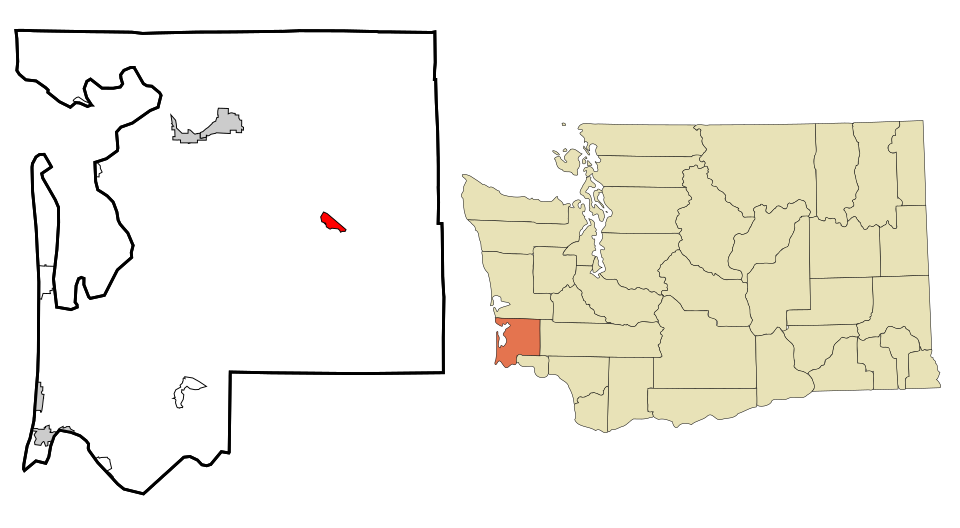 Locator map of Lebam