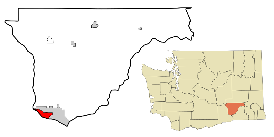Locator map of West Pasco