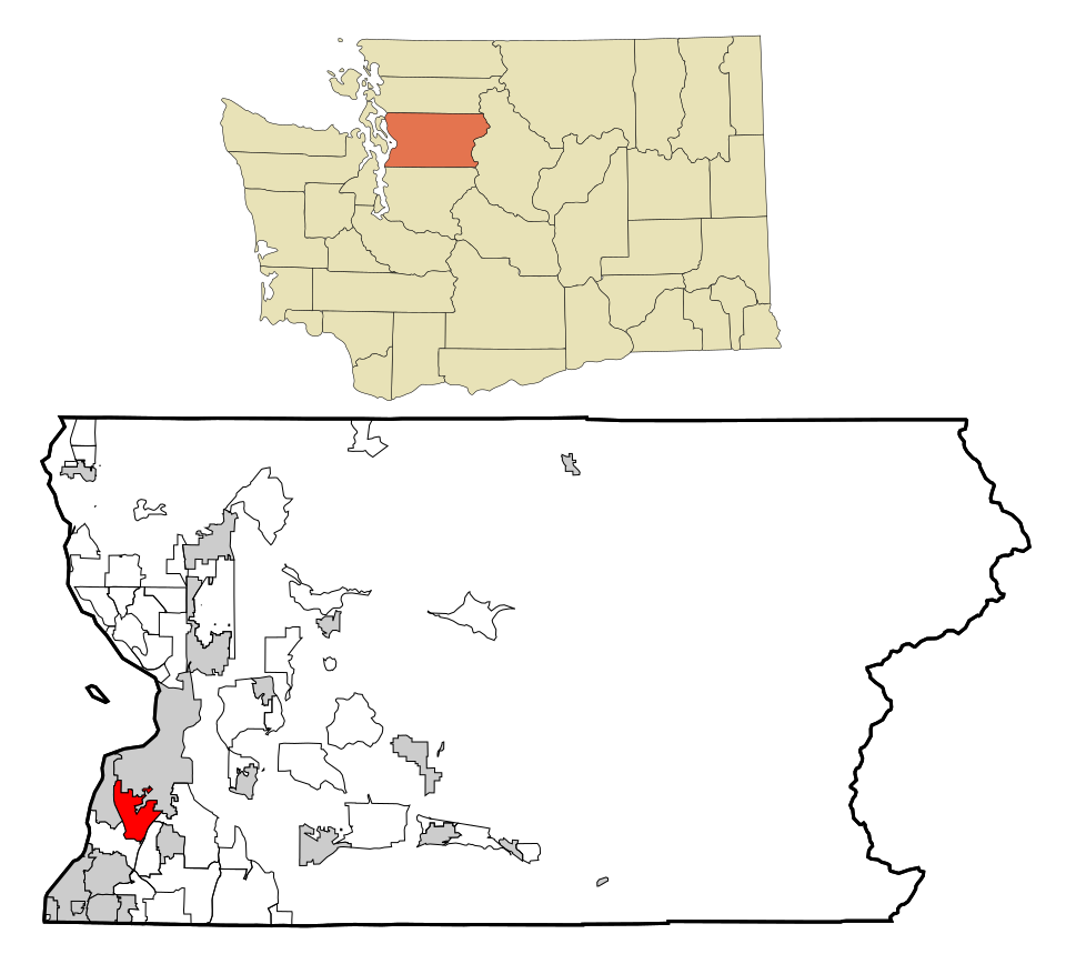 Locator map of Lake Stickney