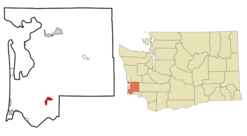 Locator map of Naselle