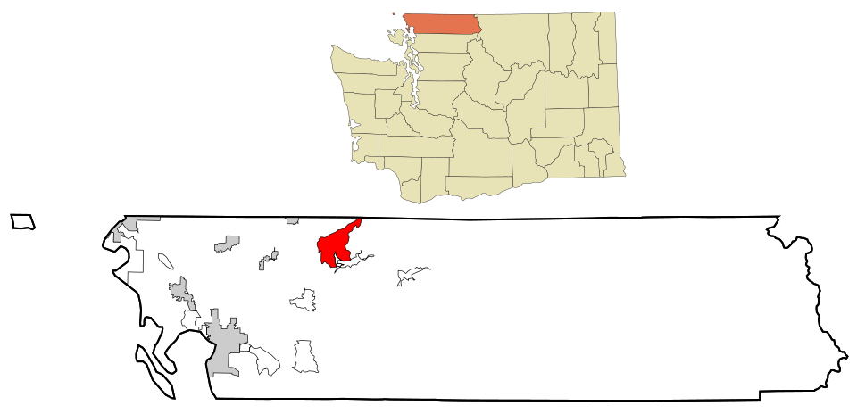 Locator map of Peaceful Valley