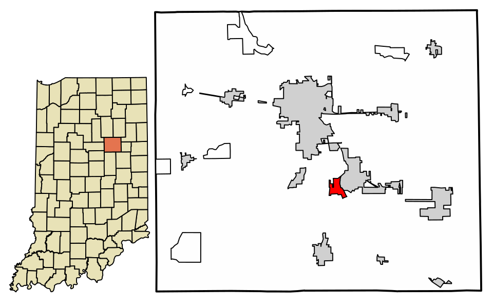 Locator map of Jonesboro