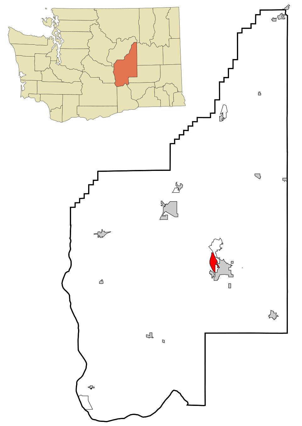 Map of Cascade Valley