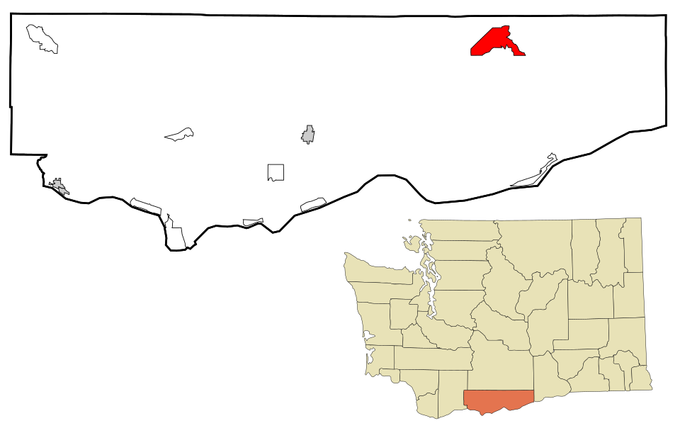 Locator map of Bickleton