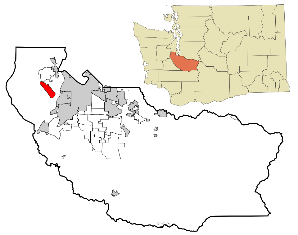 Locator map of Fox Island