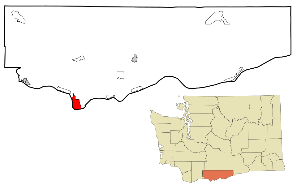 Locator map of Dallesport