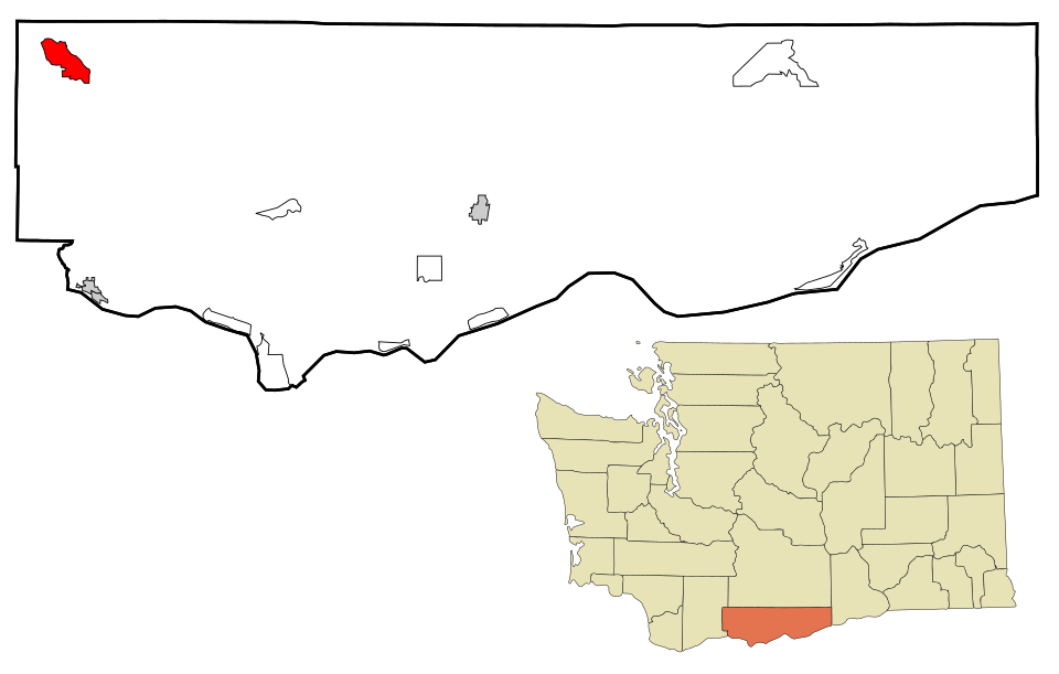 Locator map of Trout Lake