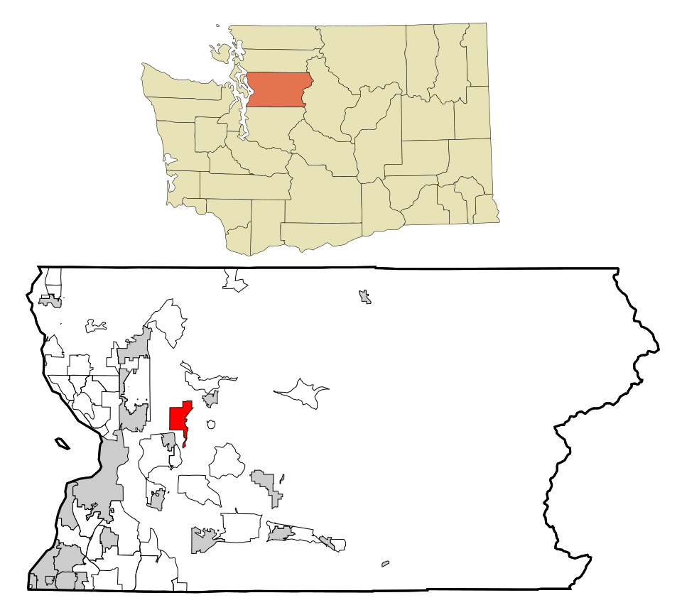 Locator map of Lochsloy