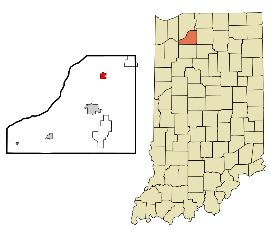 Locator map of Hamlet