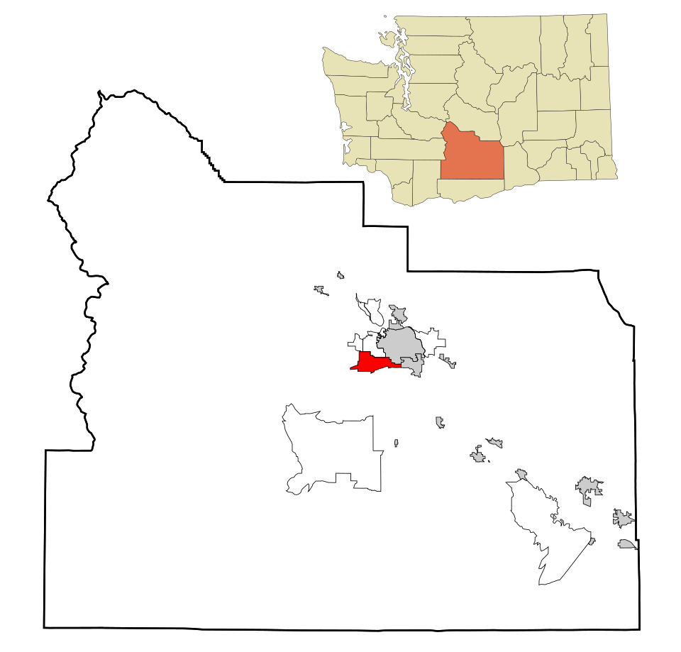 Locator map of Ahtanum