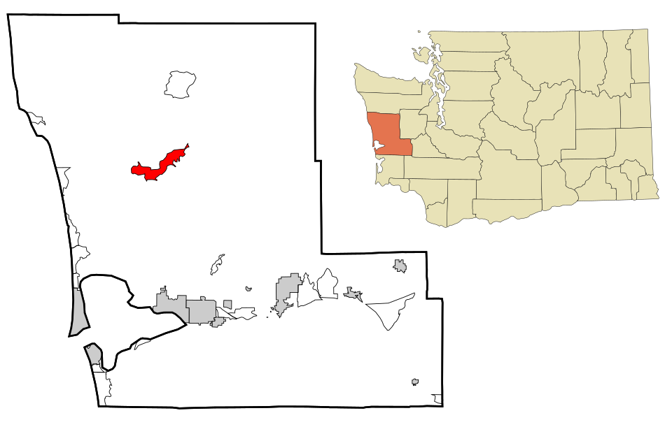 Locator map of Humptulips