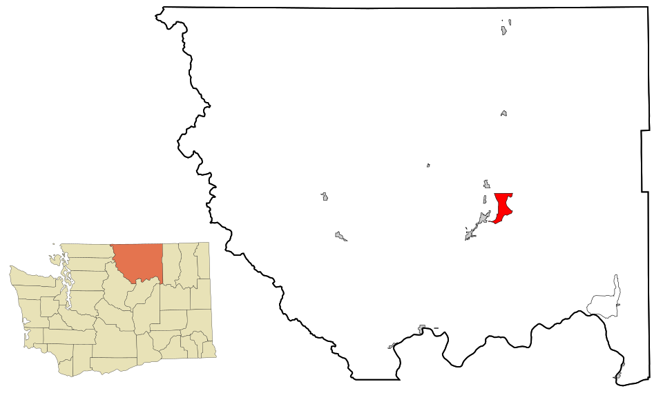 Locator map of North Omak