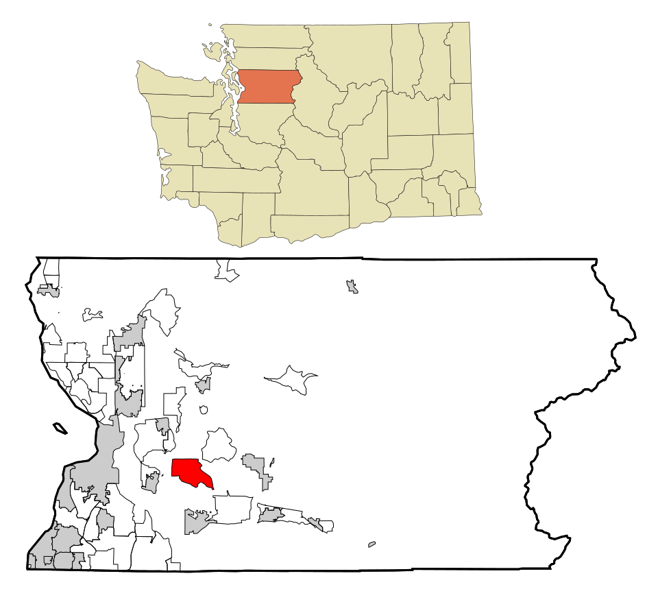 Locator map of Three Lakes