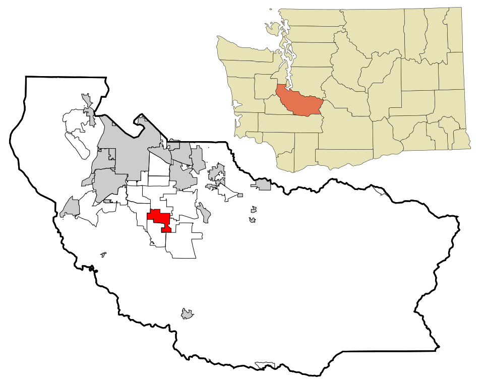 Locator map of Frederickson