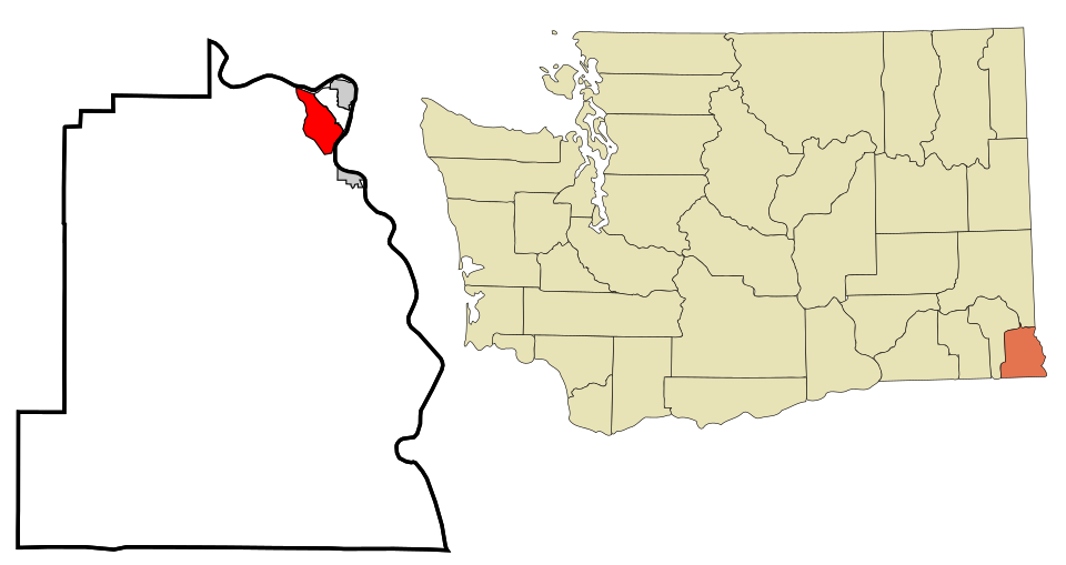 Locator map of Clarkston Heights-Vineland