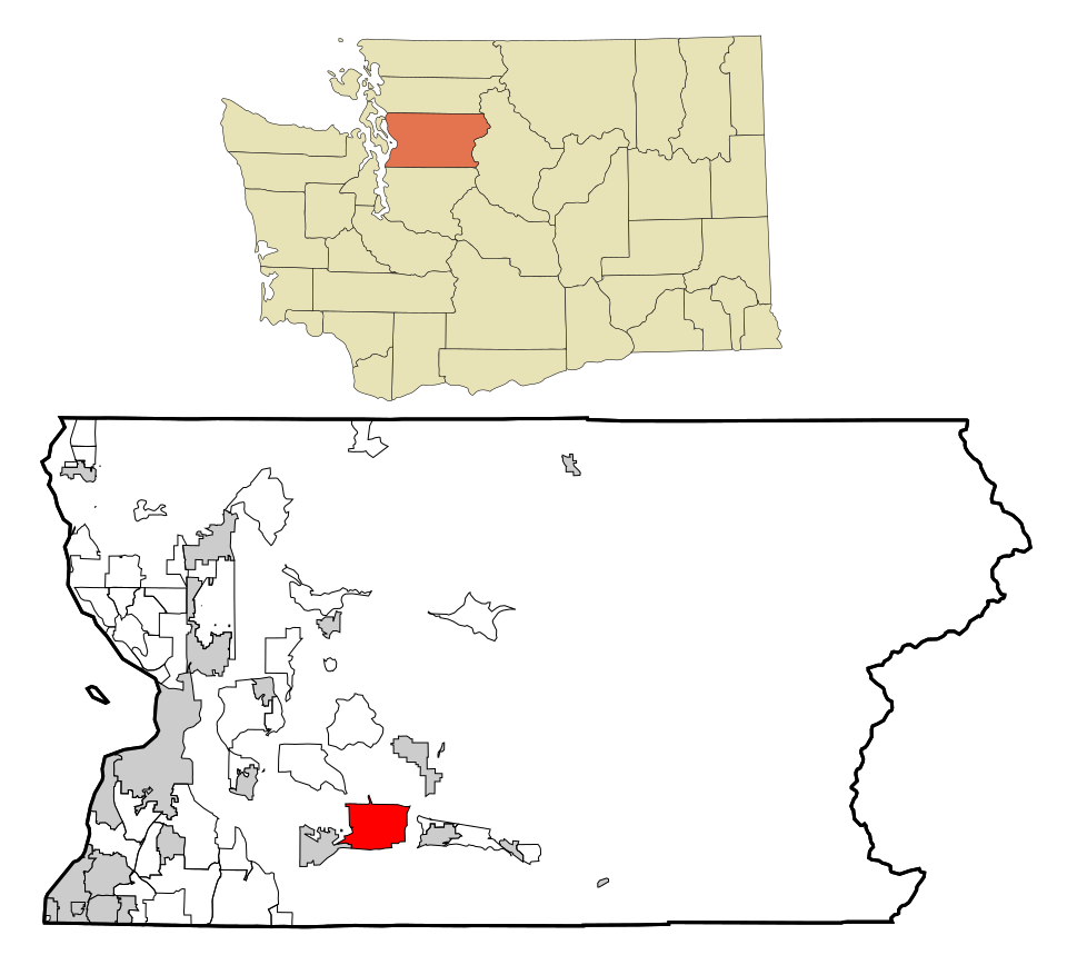 Locator map of Woods Creek