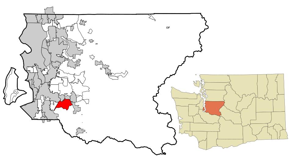 Locator map of Lake Morton-Berrydale