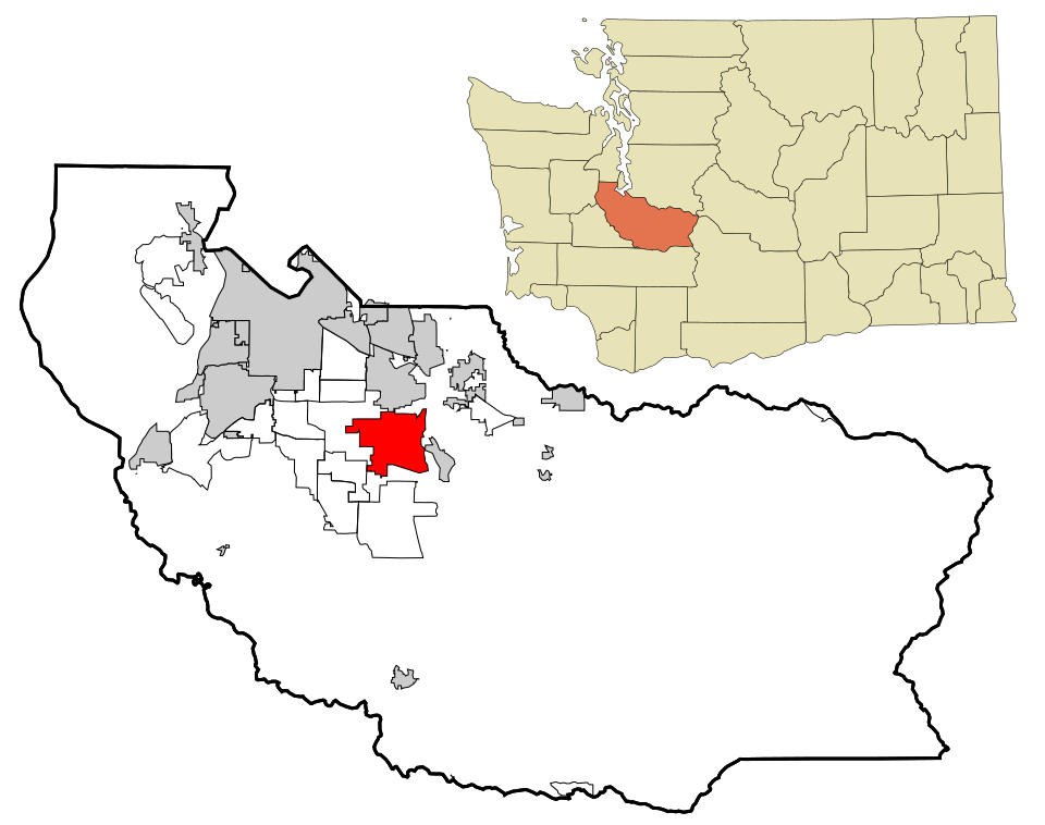 Locator map of South Hill