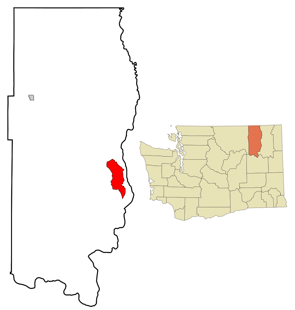 Locator map of Inchelium
