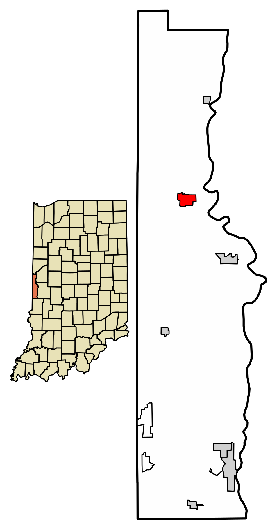 Locator map of Cayuga