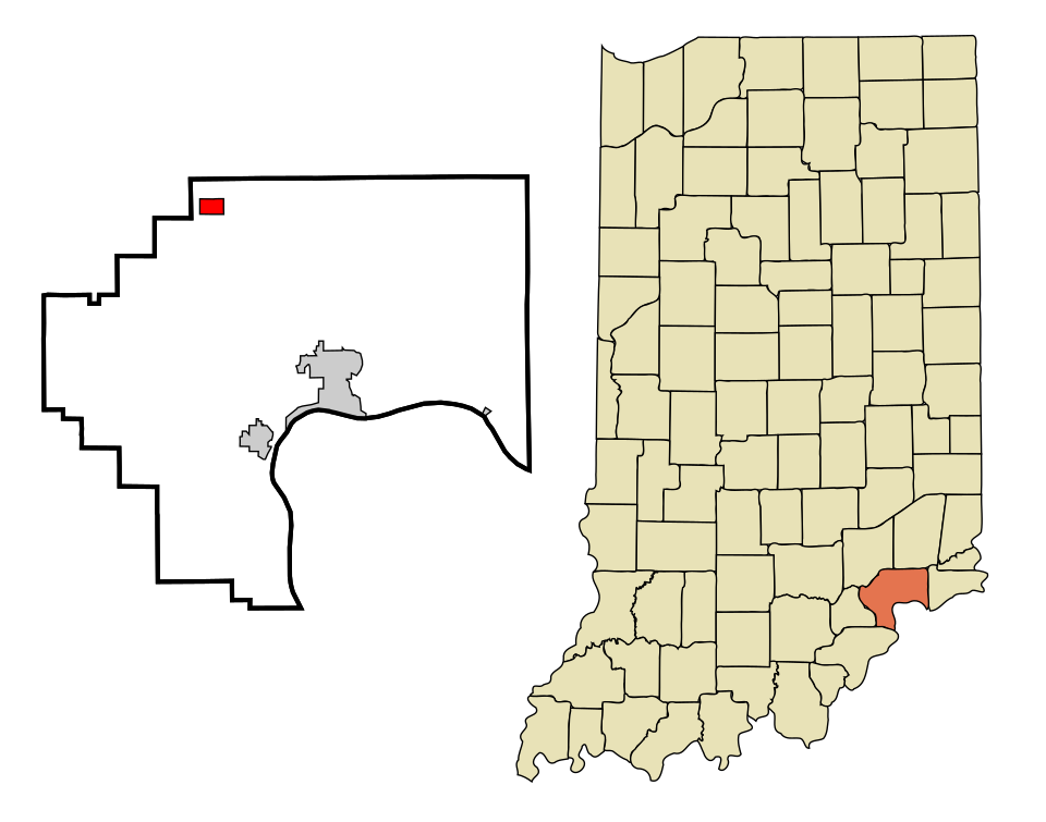 Locator map of Dupont
