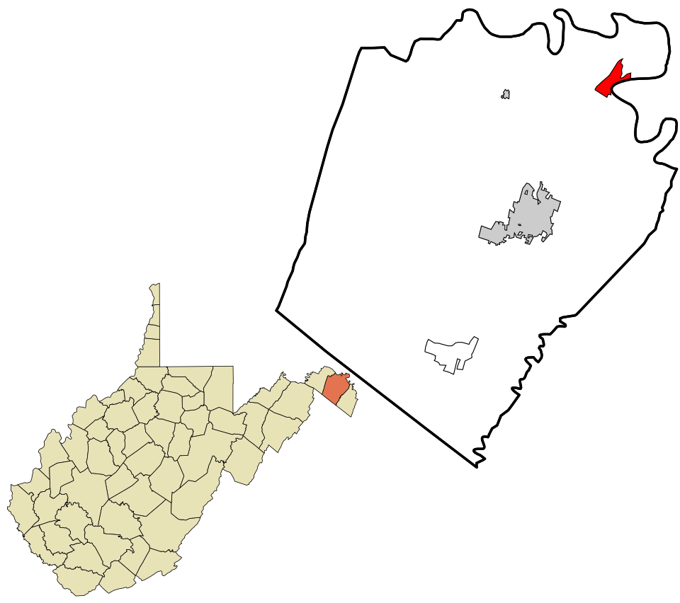 Locator map of Falling Waters